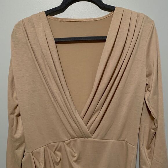 Tan body con dress  - Picture 1 of 7